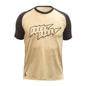 FT MEN'S HORIZON SHORT SLEEVE TEE SAND/BLACK Velikost: L