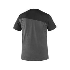 Tričko CXS OLSEN, krátký rukáv, tmavě šedo-černé, vel. 2XL, XXL