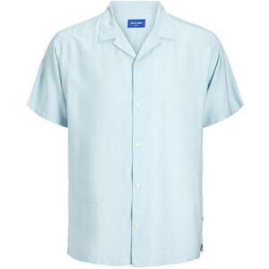 Jack&Jones Pánská košile JORJEFF Relaxed Fit 12256322 Crystal Blue XXL
