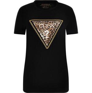 Guess Dámské triko Slim Fit W4YI40J1314-JBLK XXL