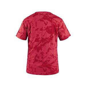 Tričko CXS MERLIN, krátký rukáv, červené, vel. M