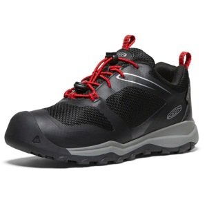 Keen WANDURO LOW WP YOUTH black/ribbon red Velikost: 37