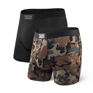 Saxx VIBE SUPER SOFT BB 2PK black/wood camo Velikost: XXL boxerky