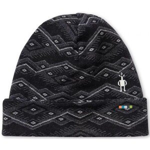 Smartwool MERINO 250 PATTERN CUFFED BEANIE black mountain fairisle čepice