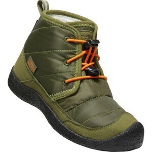 Keen HOWSER II CHUKKA WP YOUTH capulet olive/russet orange Velikost: 35 boty