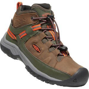 Keen TARGHEE MID WP YOUTH dark earth/forest night Velikost: 38 dětské boty