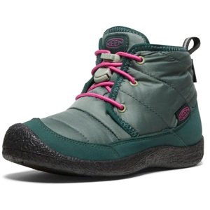 Keen HOWSER II CHUKKA WP YOUTH dark forest/fuchsia purple Velikost: 35 dětské boty