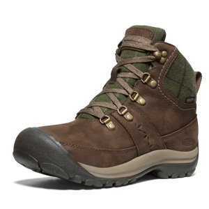 Keen KACI III WINTER MID WP WOMEN dark earth/green plaid Velikost: 40,5 dámské boty