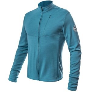 SENSOR MERINO UPPER pánská mikina celozip mint blue Velikost: XL pánská mikina