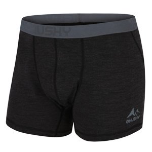 Husky Merino termoprádlo Boxerky Mex M black Velikost: XXL spodní prádlo