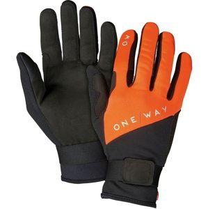 One Way XC Glove World Cup - asphalt grey/neon flame 10