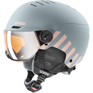 Uvex Rocket jr. Visor - rhino/blush matt/litemirror silver lasergold lite (S2) 51-55