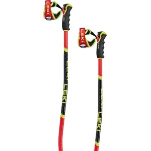 Leki WCR GS 3D - bright red/black/neon yellow 135