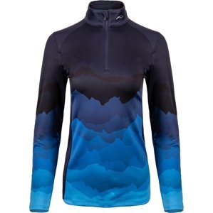 Kjus Women Motion Print Half-Zip - Deep Space/Pacific Blue L