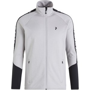 Peak Performance M Rider Zip Jacket - med grey mel M