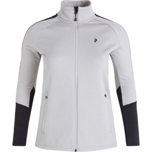 Peak Performance W Rider Zip Jacket - med grey mel XS