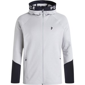 Peak Performance M Rider Zip Hood - med grey mel L