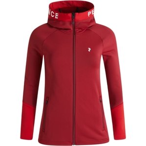 Peak Performance W Rider Zip Hood - rogue red/the alpine/rogue red XS