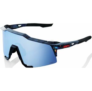 100% Speedcraft - Black Holographic/Hiper blue Multilayer Mirror Lens uni