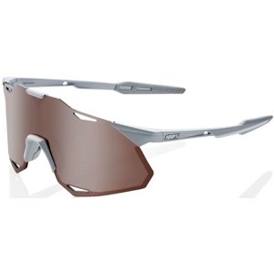 100% Hypercraft Xs - Matte Stone Grey - Hiper Crimson Silver Mirror Lens uni