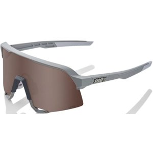 100% S3 - Soft Tact Stone Grey - Hiper Crimson Silver Mirror Lens uni