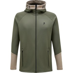 Peak Performance M Rider Zip Hood - pine needle/snap XL