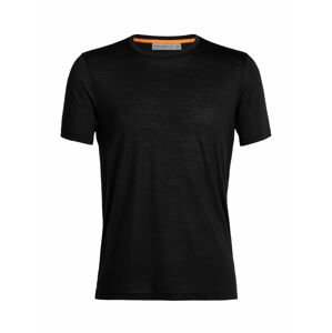 pánské merino triko krátký rukáv ICEBREAKER Mens Sphere II SS Tee, Black velikost: XL