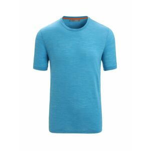 Pánské merino triko krátký rukáv ICEBREAKER Mens Sphere II SS Tee, Geo Blue Heather velikost: M