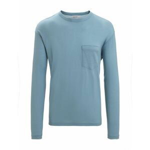 ICEBREAKER Mens Granary LS Pocket Tee, Astral Blue velikost: L