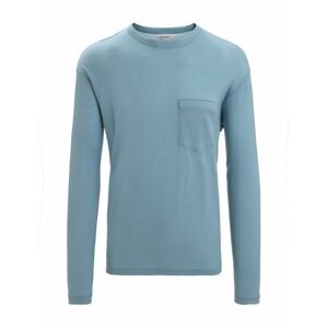 ICEBREAKER Mens Granary LS Pocket Tee, Astral Blue velikost: M