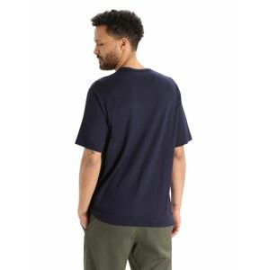 pánské triko krátký rukáv ICEBREAKER Mens Granary SS Pocket Tee, Midnight Navy velikost: M