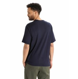 pánské triko krátký rukáv ICEBREAKER Mens Granary SS Pocket Tee, Midnight Navy velikost: S