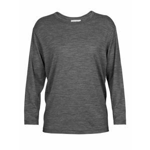 dámské triko dlouhý rukáv ICEBREAKER Wmns Granary LS Tee, Gritstone HTHR velikost: M