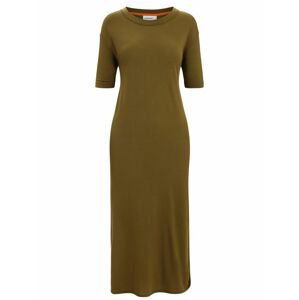 ICEBREAKER Wmns Granary Tee Dress, Algae velikost: L