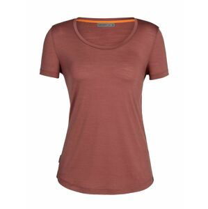 dámské merino triko krátký rukáv ICEBREAKER Wmns Sphere II SS Scoop Tee, Grape velikost: M