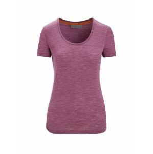 ICEBREAKER Wmns Sphere II SS Scoop Tee, Go Berry Heather velikost: L