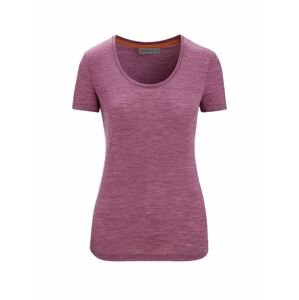 ICEBREAKER Wmns Sphere II SS Scoop Tee, Go Berry Heather velikost: S