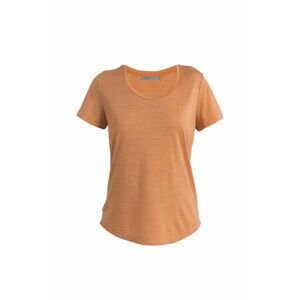 ICEBREAKER Wmns Sphere II SS Scoop Tee, Earth Heather velikost: XS