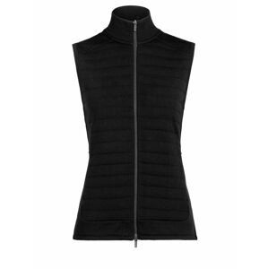 dámská merino vesta ICEBREAKER Wmns ZoneKnit Insulated Vest, Black velikost: M