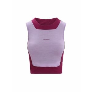 ICEBREAKER Wmns ZoneKnit™ Cropped Bra-Tank, Purple Gaze/Go Berry velikost: M