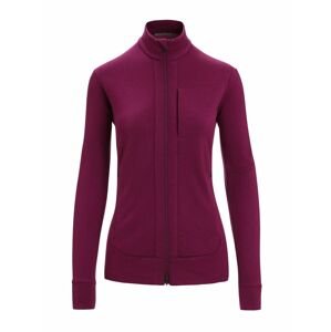 ICEBREAKER Wmns Quantum III LS Zip, Go Berry velikost: L