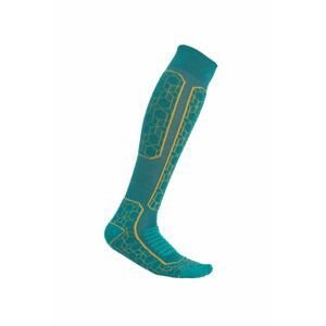 ICEBREAKER Wmns Ski+ Medium OTC Alpine Geo, Flux Green/Solar velikost: L