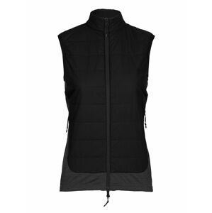 Dámská vesta ICEBREAKER Wmns MerinoLoft™ Vest, Black/Jet Heather/Cb velikost: XL