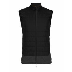 pánská vesta ICEBREAKER Mens MerinoLoft™ Vest, Black/Jet HTHR/Cb velikost: L