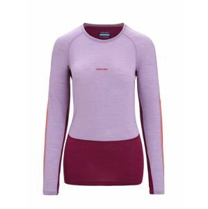 ICEBREAKER Wmns 125 ZoneKnit™ LS Crewe, Purple Gaze/Go Berry velikost: L