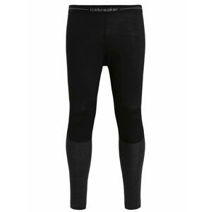 Pánské merino kalhoty ICEBREAKER Mens 125 ZoneKnit Leggings, Black/Jet Heather velikost: M