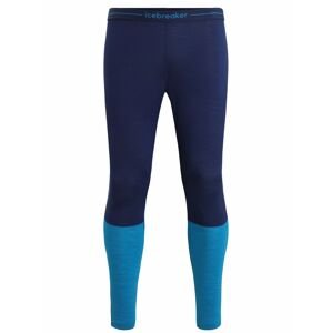 ICEBREAKER Mens 125 ZoneKnit Leggings, Geo Blue/Royal Navy velikost: L