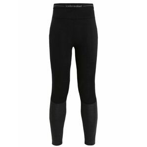 ICEBREAKER Wmns 125 ZoneKnit Leggings, Black/Jet Heather velikost: L