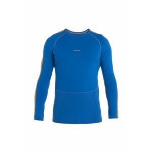 ICEBREAKER Mens ZoneKnit 200 LS Crewe, Lazurite/Solar velikost: M