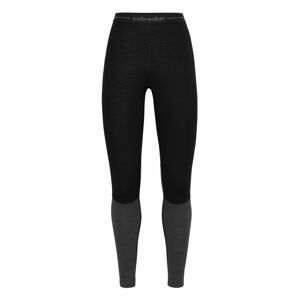 dámské spodky ICEBREAKER Wmns ZoneKnit™ 200 Leggings, Black/Jet HTHR/Cb velikost: S